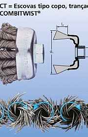 Escova de aço trançada para esmerilhadeira Escova de aço trançada para esmerilhadeira